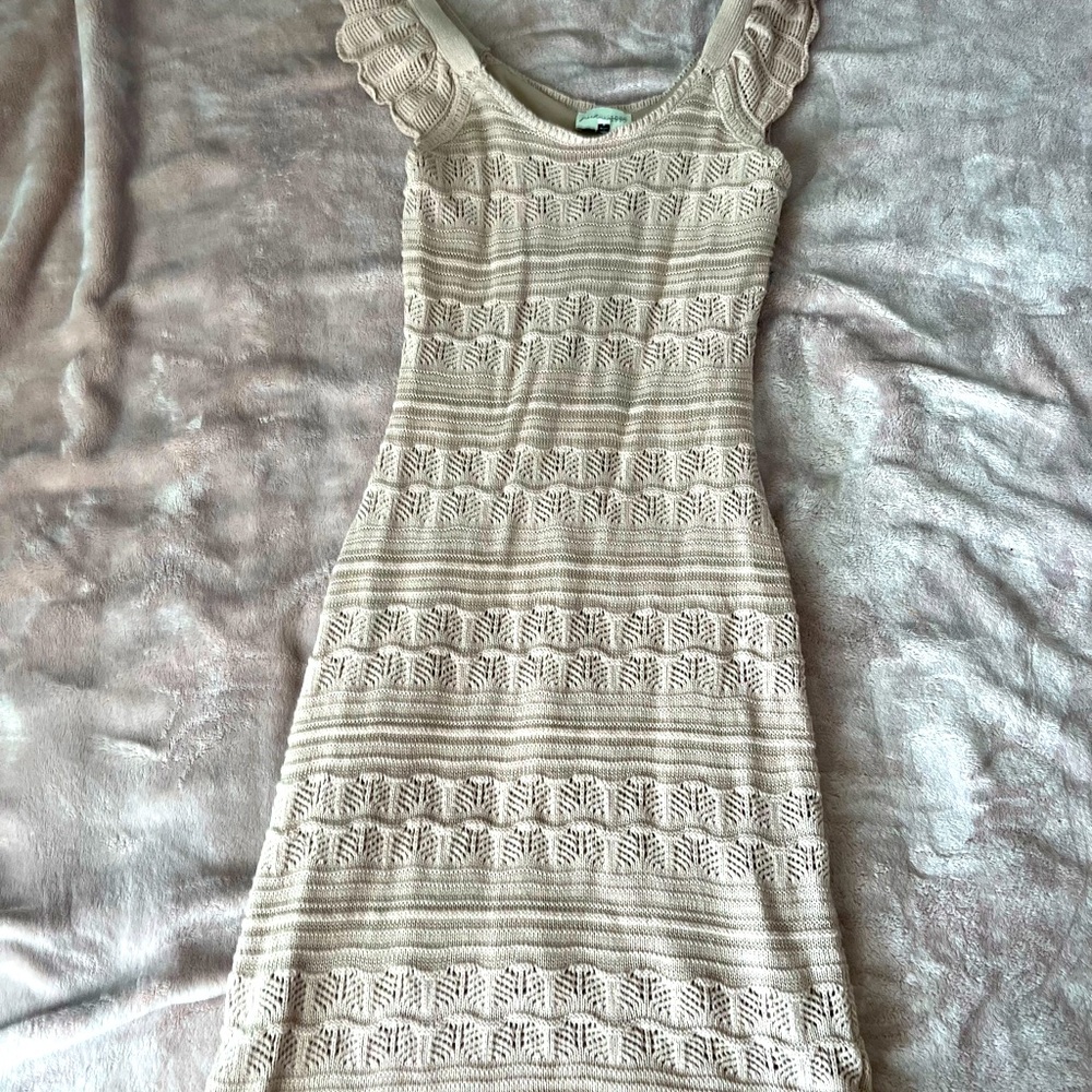 Crochet knit dress
